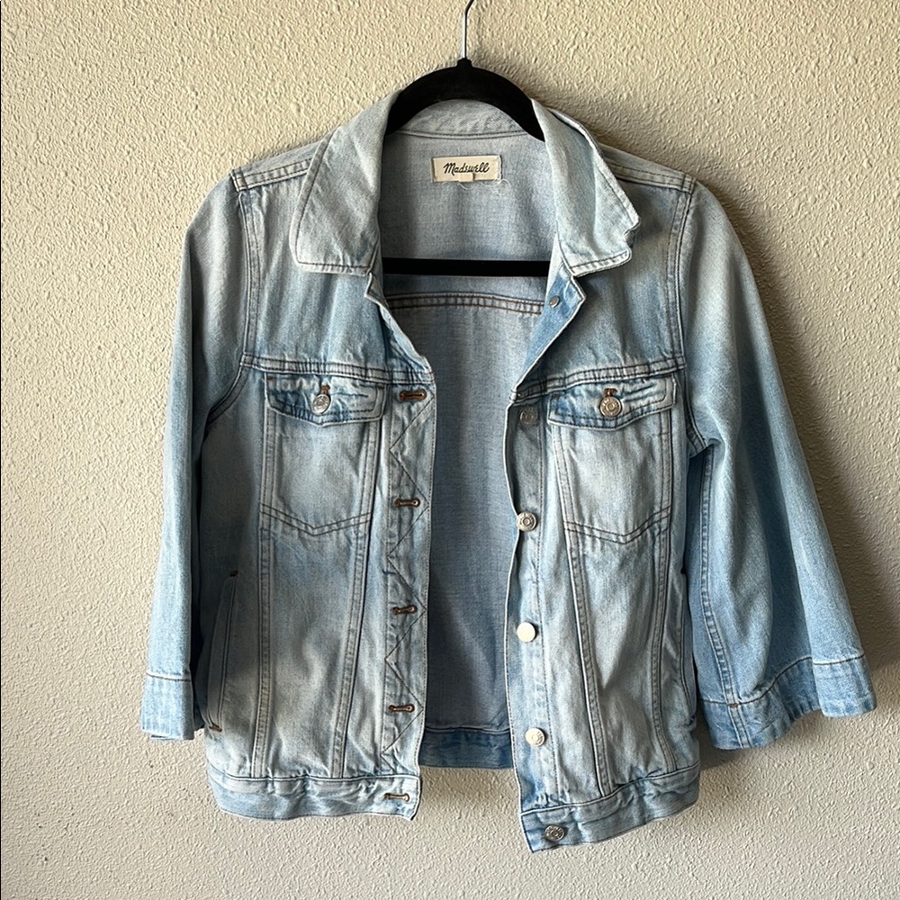 Madewell bell sleeve Light Blue Denim Jacket Small